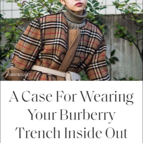 Burberry Wool Nova Check Vest Coat Liner READ